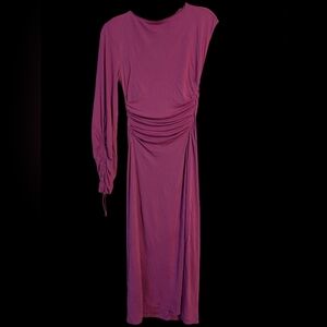 Zara Woman M Asymmetrical Solo Sleeve Maxi NWT